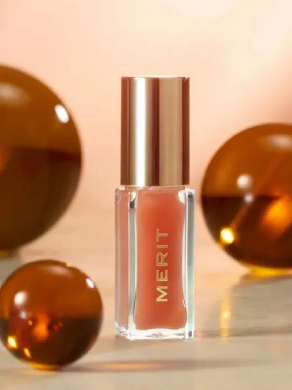 Merit Shade Slick Hydrating Tinted Lip Oil Lipgloss in Jete BNIB